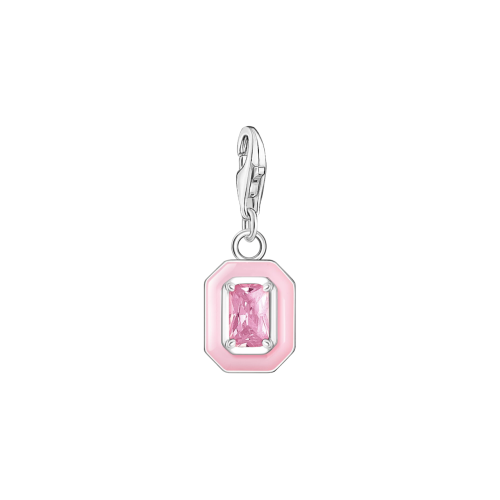 COLGANTE CHARM THOMAS SABO PIEDRA ROSA