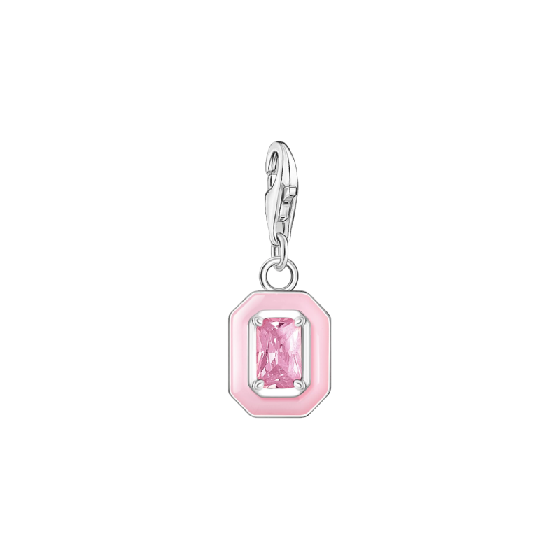 COLGANTE CHARM THOMAS SABO PIEDRA ROSA