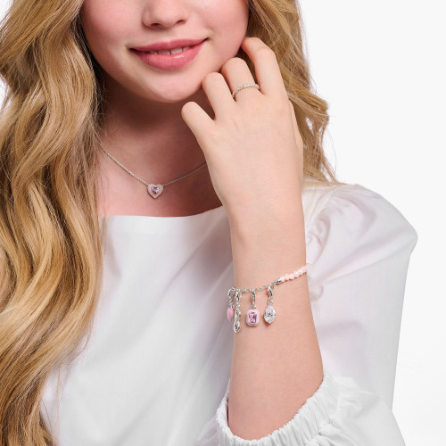 COLGANTE CHARM THOMAS SABO PIEDRA ROSA