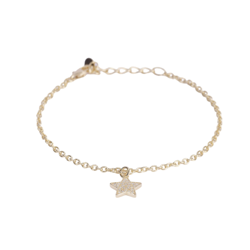 PULSERA MABINA PLATA BAÑADA ESTRELLA - 533452