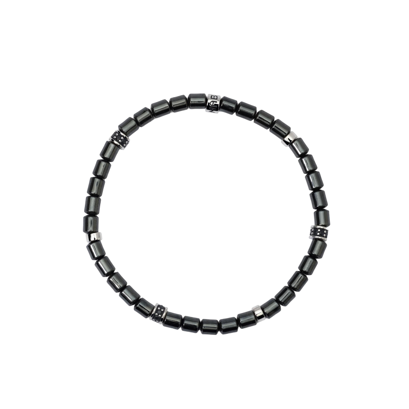 PULSERA MABINA PLATA CILINDROS - 533814