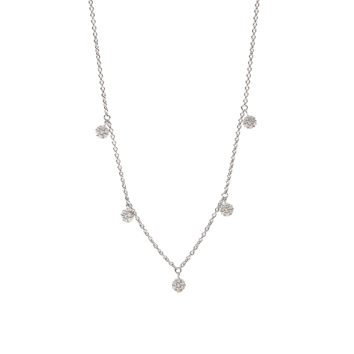 COLLAR MABINA PLATA CIRCONITAS - 553466