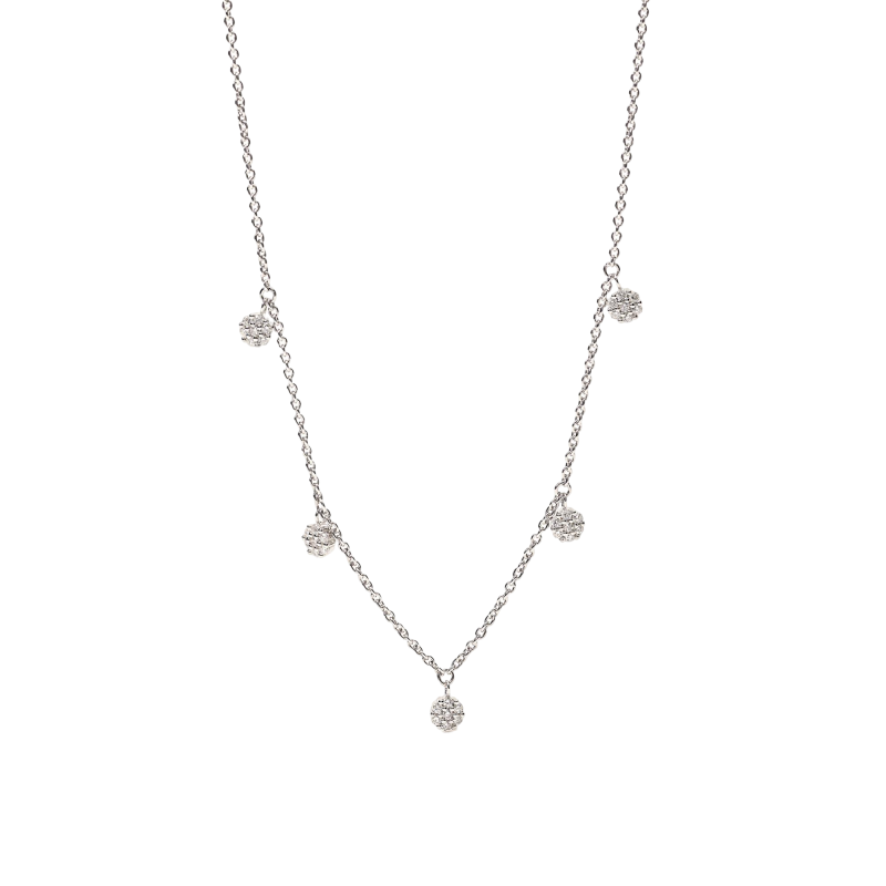COLLAR MABINA PLATA CIRCONITAS - 553466
