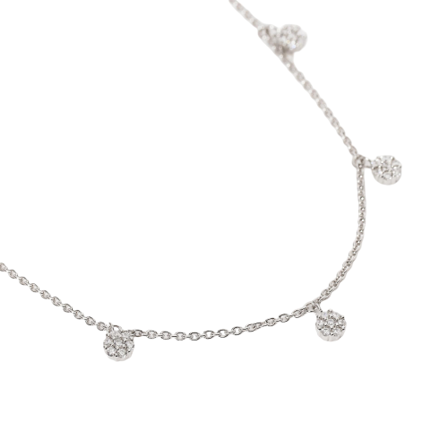 COLLAR MABINA PLATA CIRCONITAS - 553466