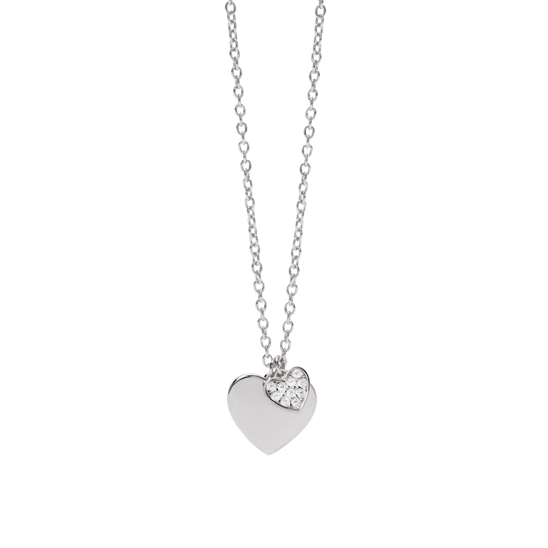COLLAR MABINA PLATA CORAZÓN - 553506