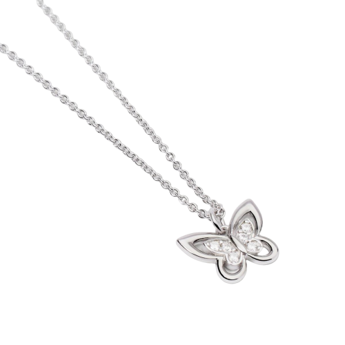 COLLAR MABINA PLATA MARIPOSA - 553707