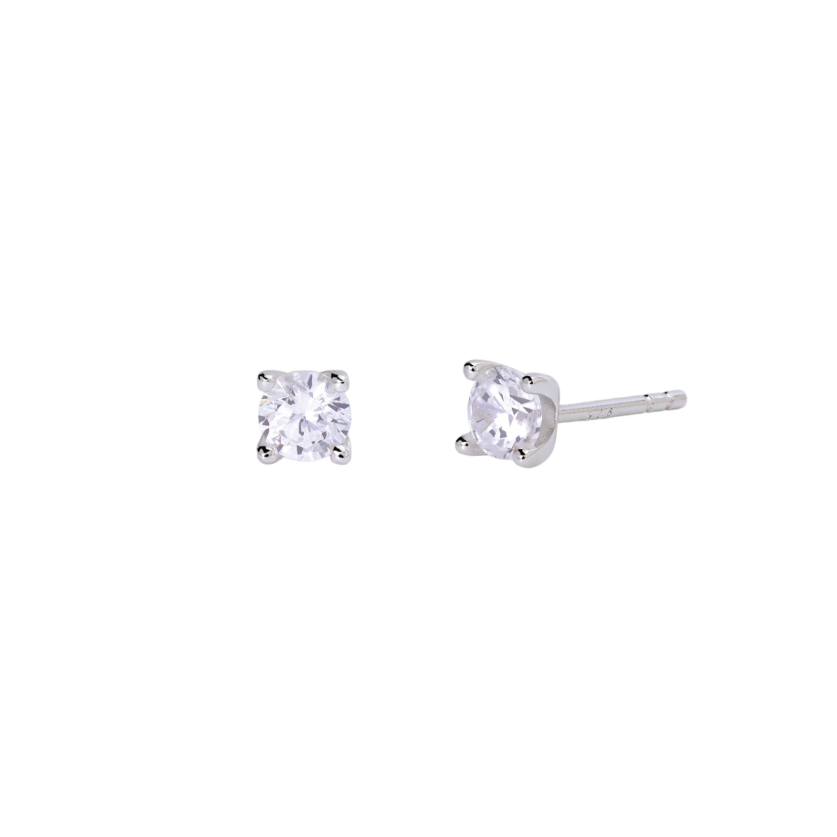 PENDIENTES MABINA PLATA 4 GARRAS - 563607 563607