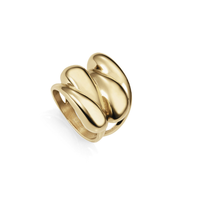ANILLO ACERO IP DORADO SRA FASHION - 14207A01412