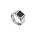 ANILLO ACERO PIEDRA NEGRA NAT SR FASHION - 15167A02400