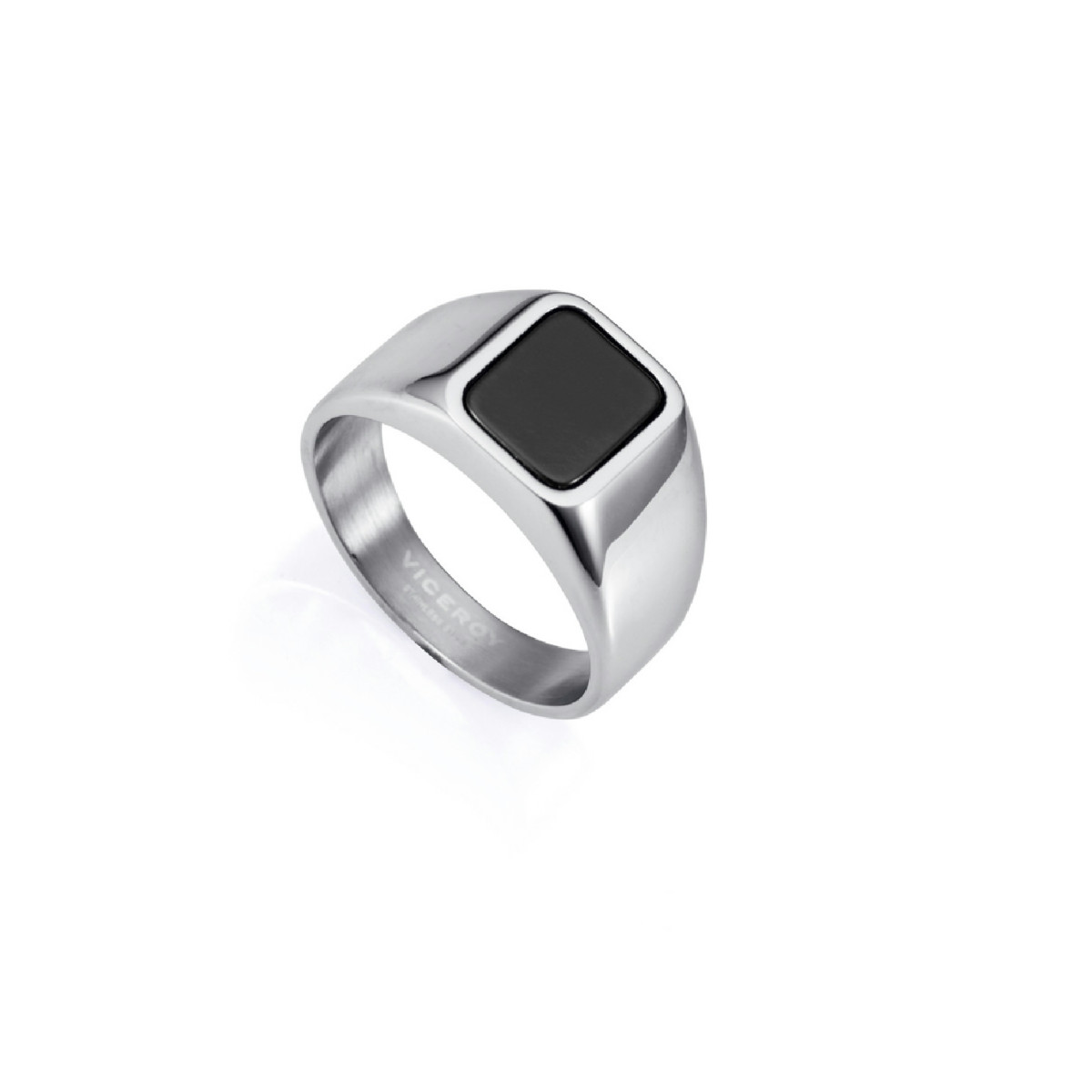 ANILLO ACERO PIEDRA NEGRA NAT SR FASHION - 15167A02400