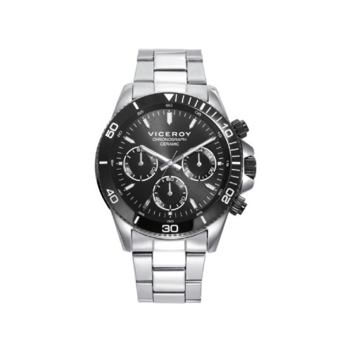 CRONO ACERO Y CERAMICA BRAZALETE SR VA - 401403-57