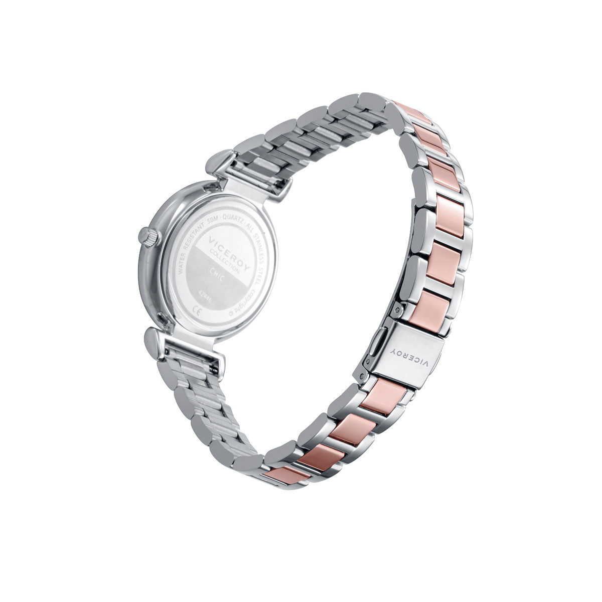 RELOJ ACERO IP ROSA BRAZALETE SRA VA - 42446-63