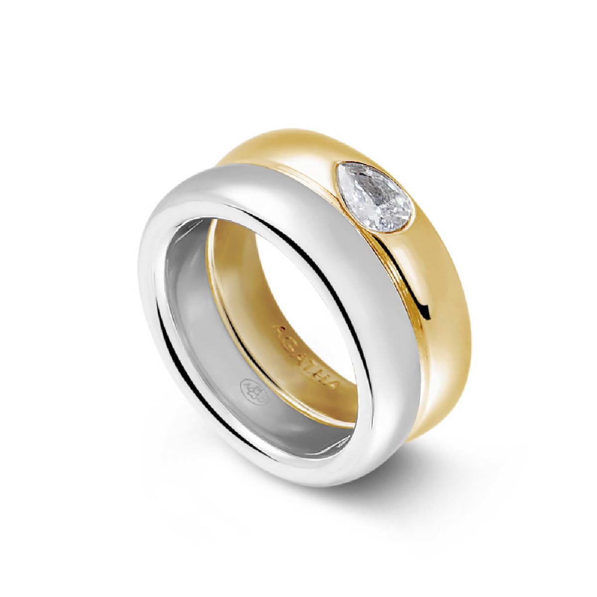 ANILLO AGATHA PARIS BICOLOR - 2220505-879-54