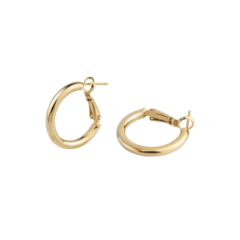 PENDIENTES ARO MEDIA CAÑA 22X3 MM - G2986A