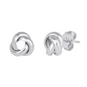 PENDIENTES ACABADO EN PLATA NUDO LIS - Q3302A