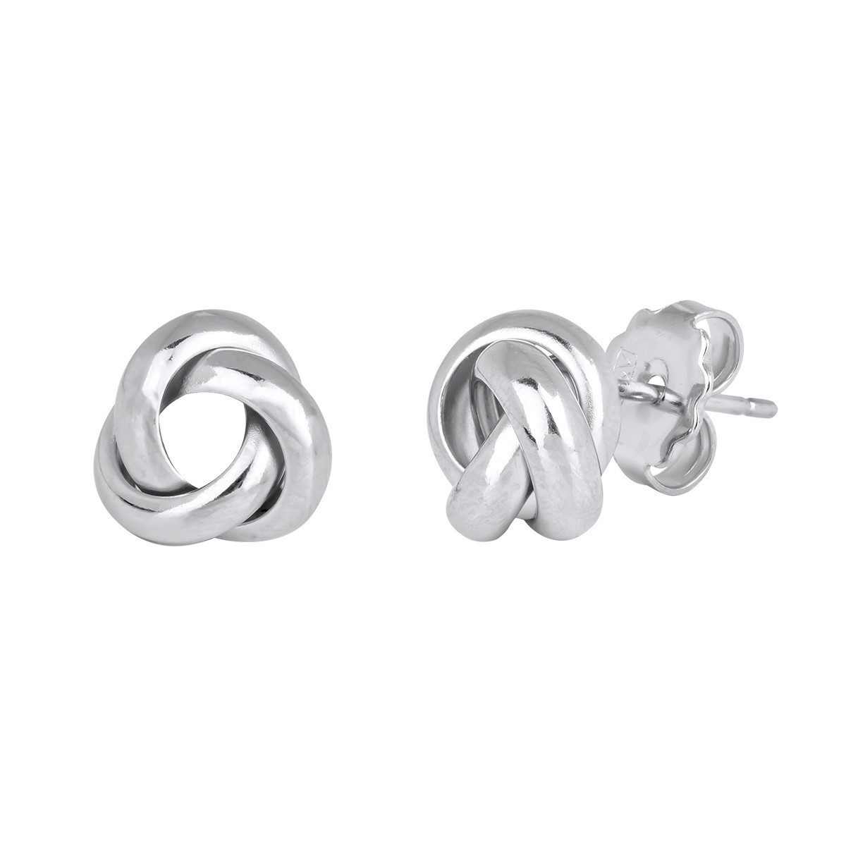 PENDIENTES ACABADO EN PLATA NUDO LIS - Q3302A