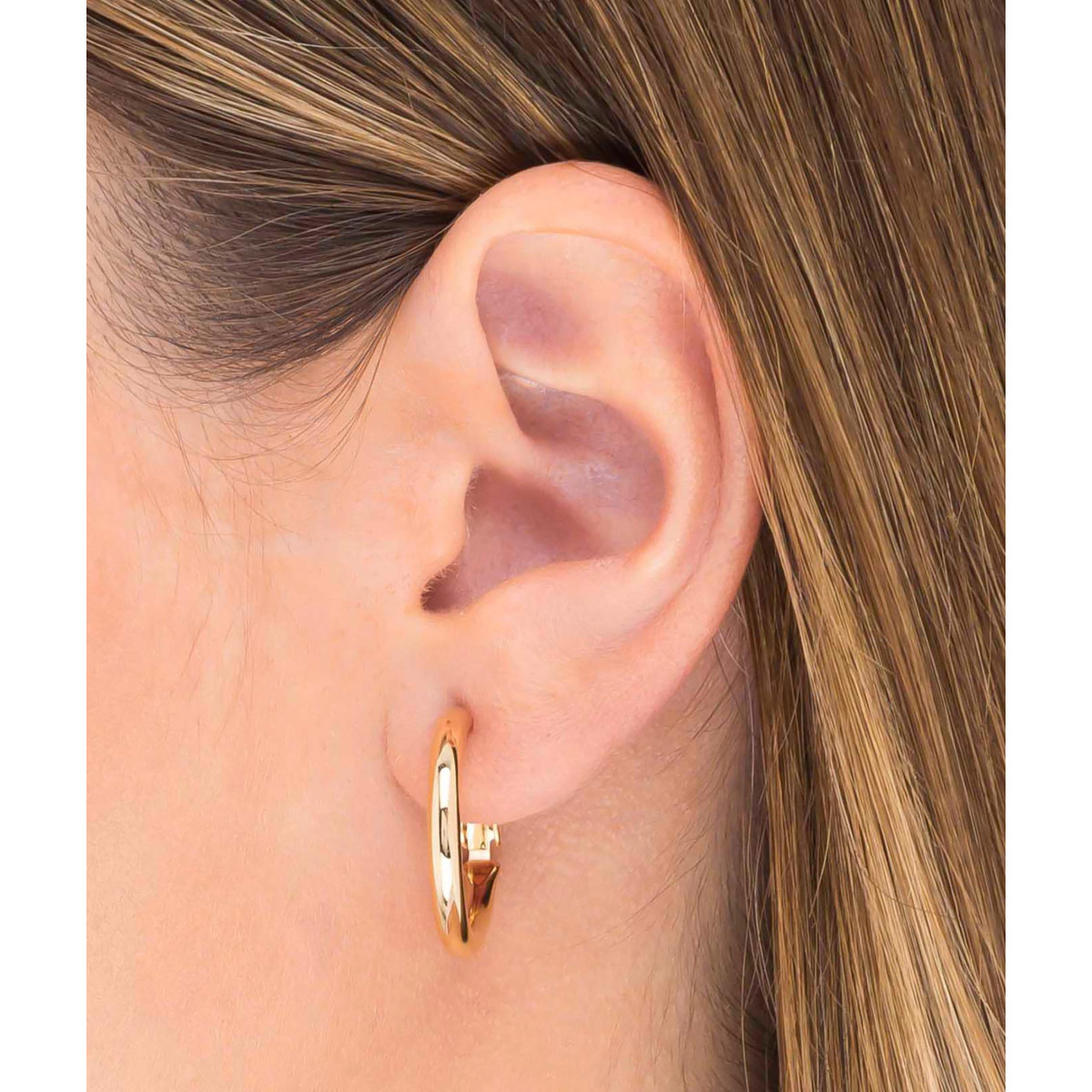 PENDIENTES ARO MEDIA CAÑA 22X3 MM - G2986A