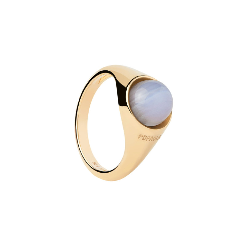 ANILLO PDPAOLA ÁGATA AZUL MOON - AN01-C55-12