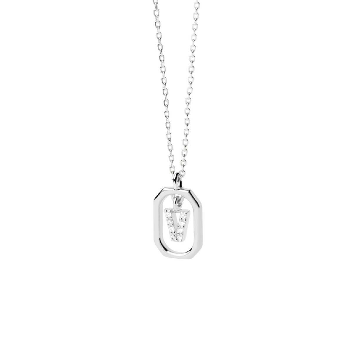 COLLAR MINI LETTER V GOLD - CO02-533-U