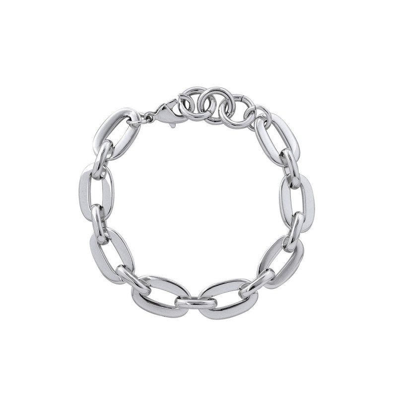 PULSERA ACABADA EN PLATA AROS - X2093821B