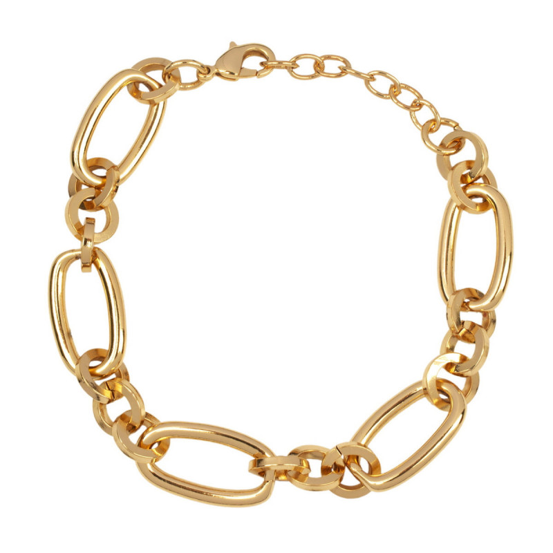 PULSERA ACABADA EN ORO 18KT ESLABON - X4642017