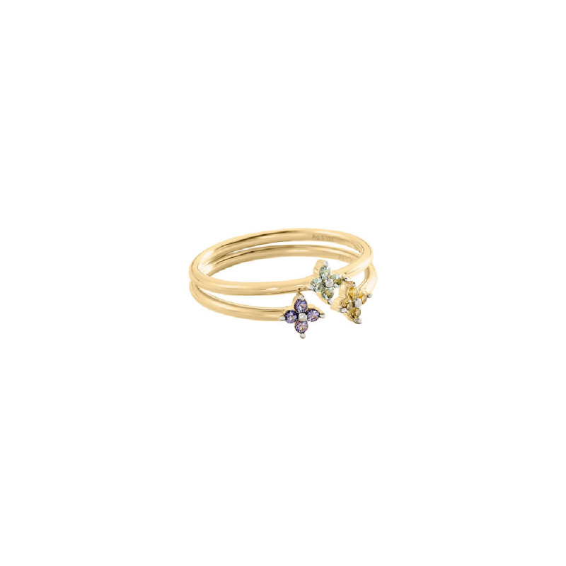 RIN10BELOVED - Anillos x2 con cz en form - 2290070-256-54