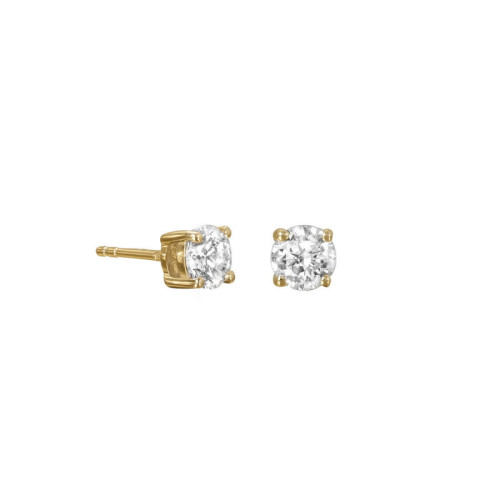 PENDIENTES PLATA ACABADA EN ORO 18K - S70034EB