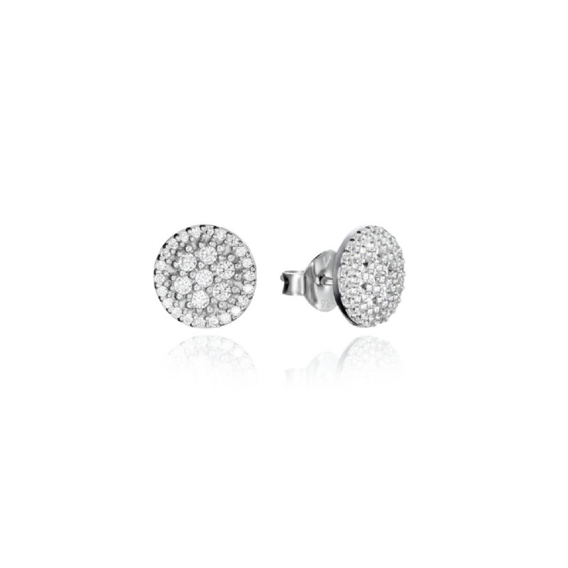 PENDIENTES PLATA DISCO CIRCONITAS 10MM S - 71040E000-10