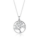 COLLAR PLATA LEY ARBOL VIDA CIRCONITAS S - 71056C000-30