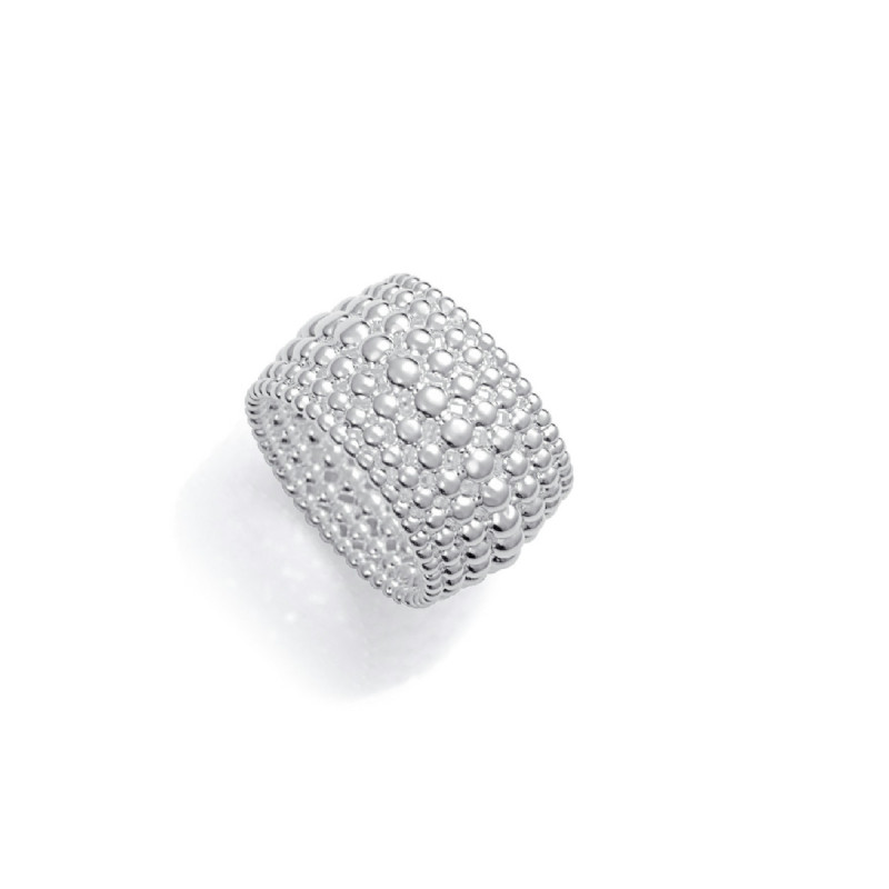 ANILLO ACERO CHAPADO PLATA ANCHO SRA FAS - 14317A01600