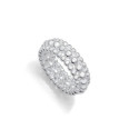 ANILLO ACERO CHAPADO PLATA ANCHO MEDIO S - 14318A01600