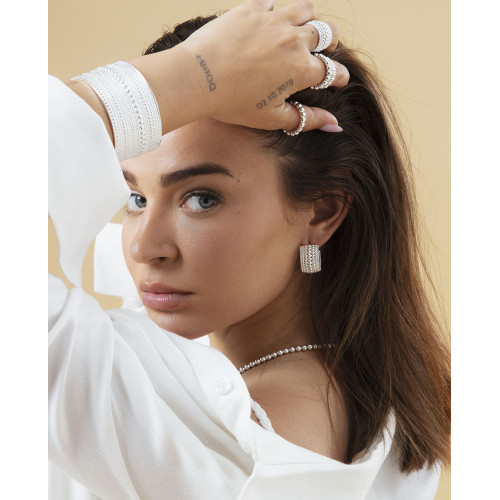 PEND ACERO CHAPADO PLATA ANCHOS SRA FASH - 14317E01000