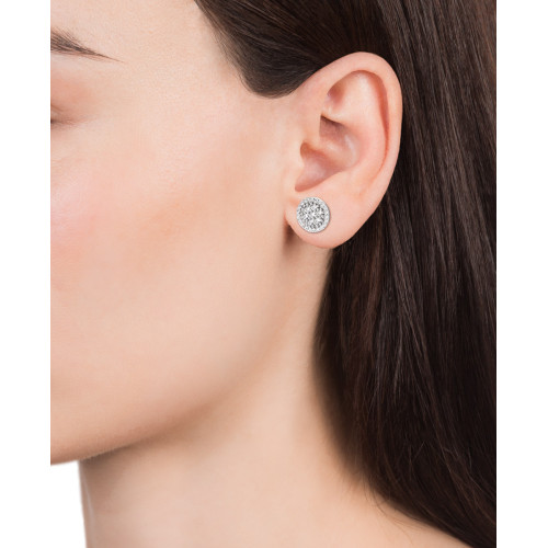 PENDIENTES PLATA DISCO CIRCONITAS 10MM S - 71040E000-10