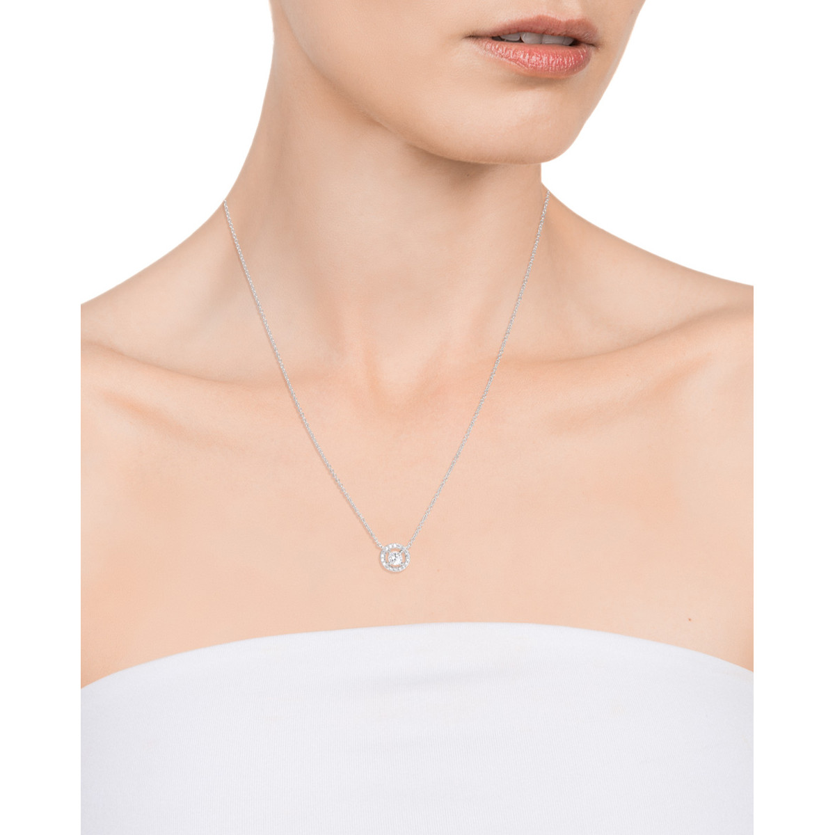 COLLAR PLATA LEY DISCO CIRC SRA JWLS - 13013C000-30