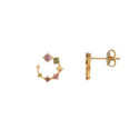 PENDIENTES CIRCULARES MULTICOLOR - G3608