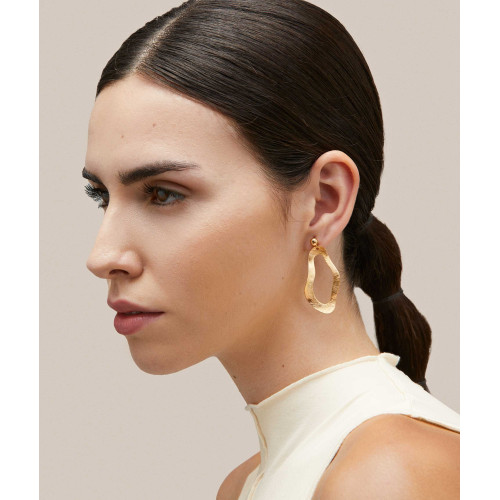 PENDIENTES V&V TURQUETA LARGO OVALADO - G3653