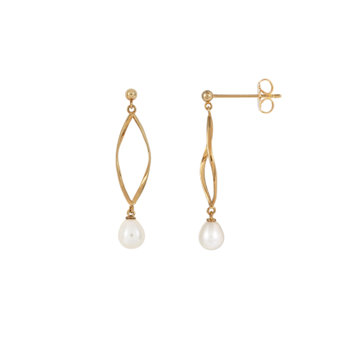 PENDIENTES V&V CON PERLA CULTIVADA - G3713