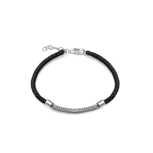 PULS PLATA DE LEY BAÑO RODIO PIEL SR JEW - 13258P000-95