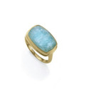 ANILLO PLATA DE LEY BAÑO ORO PIEDRA SRA  - 2341A014-49