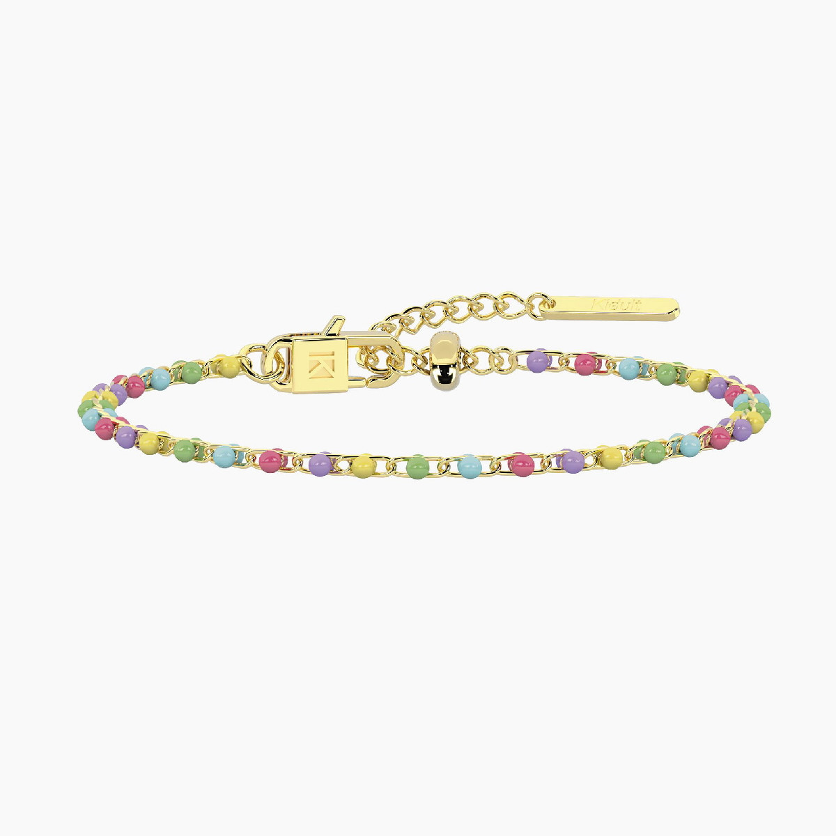 PULSERA KIDULT ACERO DORADO ESMALTE - 732399
