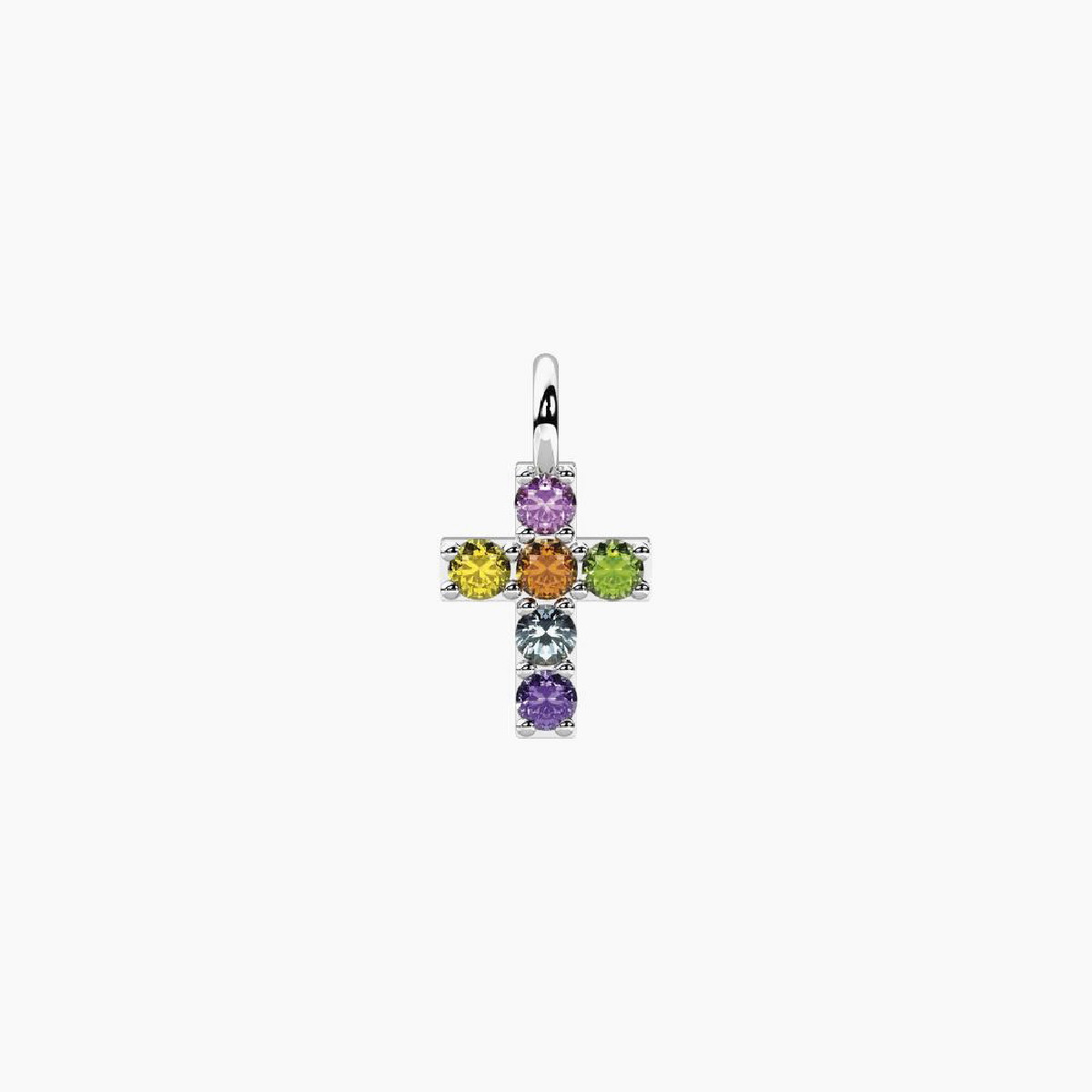COLGANTE ACERO KIDULT CRUZ MULTICOLOR - 741149