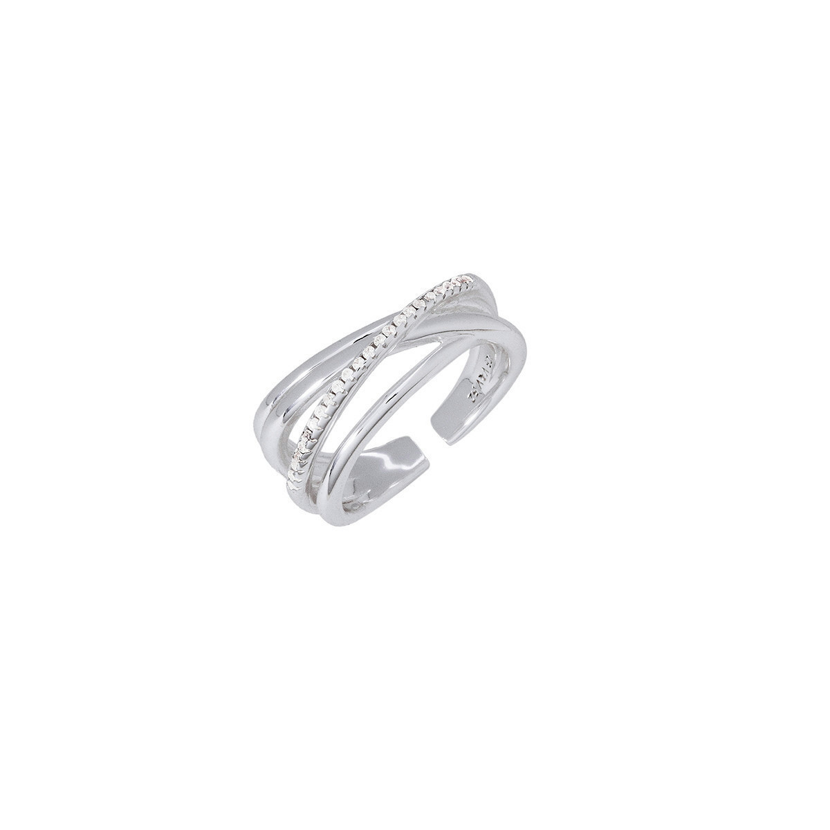 ANILLO V&V PHOEBE TIRAS CIRCONITAS - X173441214A