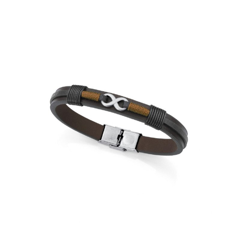 PULS ACERO Y PIEL MARRON Y NEGRA SR FASH - 75380P01011