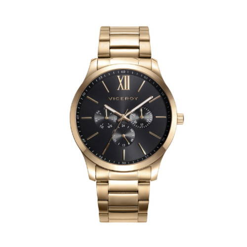 RELOJ MULTIFUNCIÓN ACERO IP DORADO  SR  - 401187-93