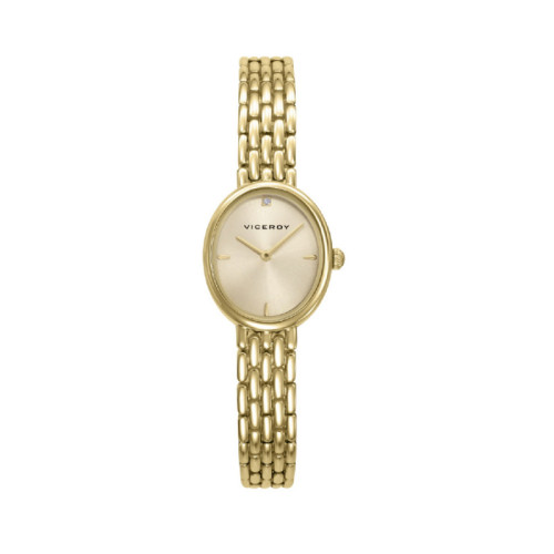 RELOJ ACERO IP DORADO BRAZALETE SRA VA - 41166-27