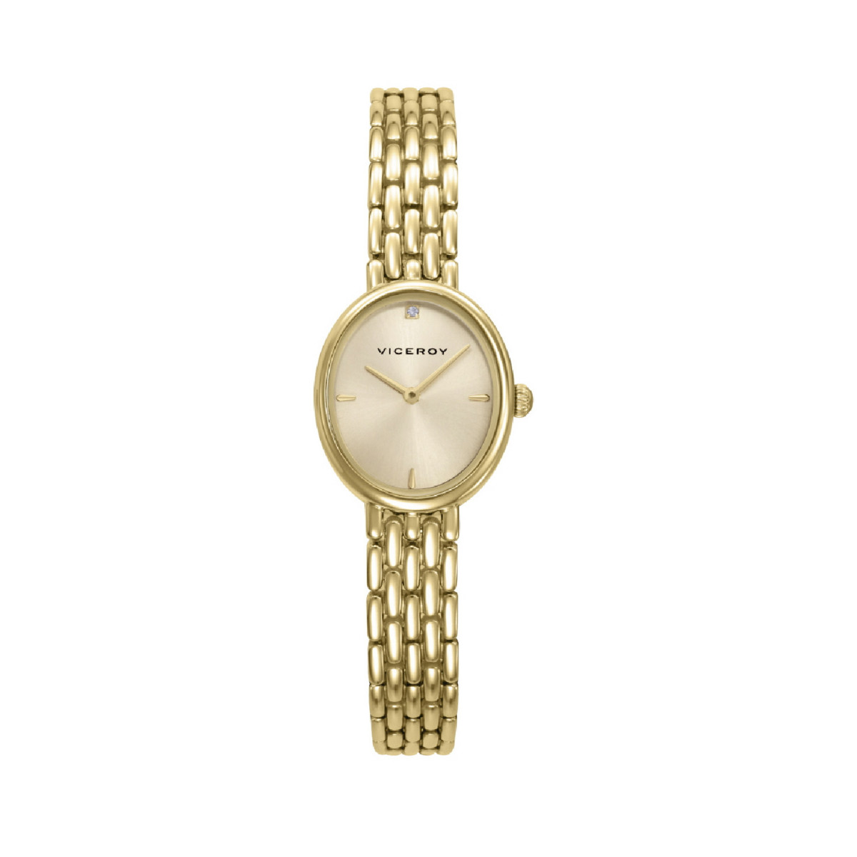 RELOJ ACERO IP DORADO BRAZALETE SRA VA - 41166-27