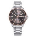 RELOJ ACERO IP ROSA CERAMICA BRAZALETE S - 41175-17