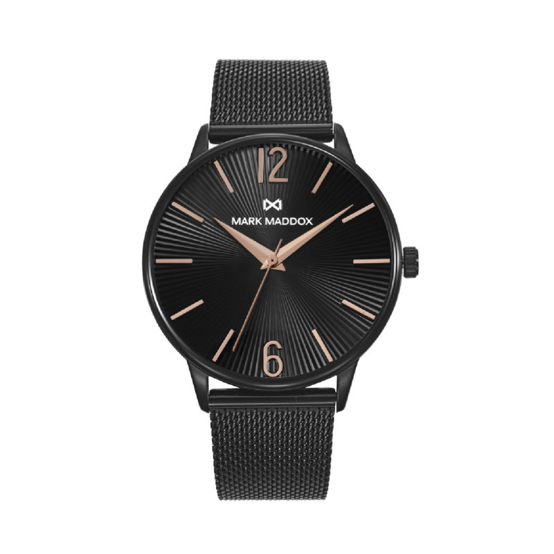 RELOJ ACERO IP NEGRO BRAZALETE SR MM - HM1025-55