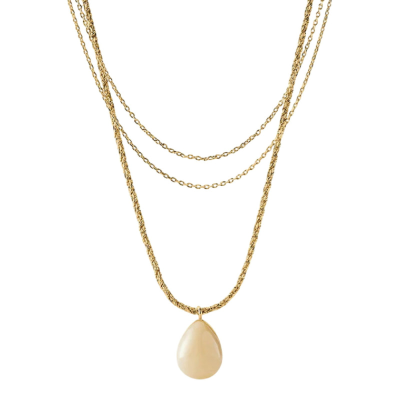 NEC1MADEL - Collar, colgante gota resina - 2681184-730-TU