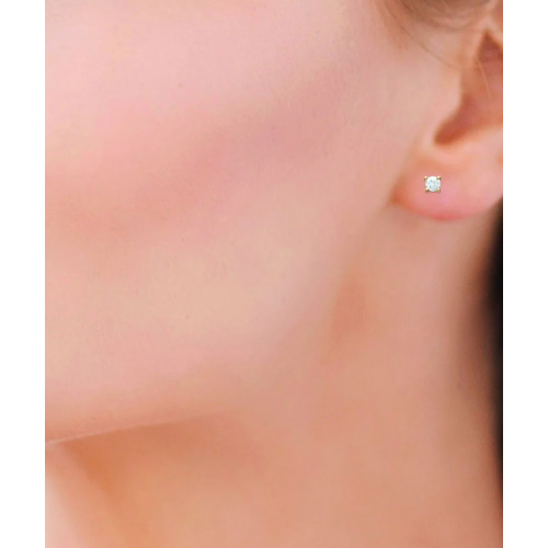 PENDIENTES PAR CIRCONITA 3 MM GOLDEN - 25055103.2